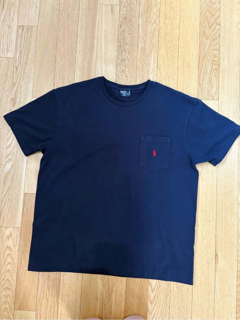 Polo Ralph Lauren Vintage Pocket Tee Navy Medium Sporty Prep Elevated Casual
